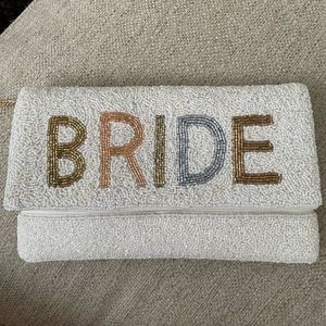 Bride beaded clutch